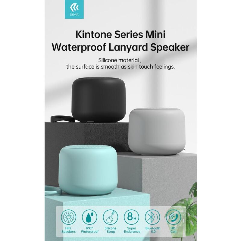 Altavoz Bluetooth 5.0 5w En Silicona Waterproof Black