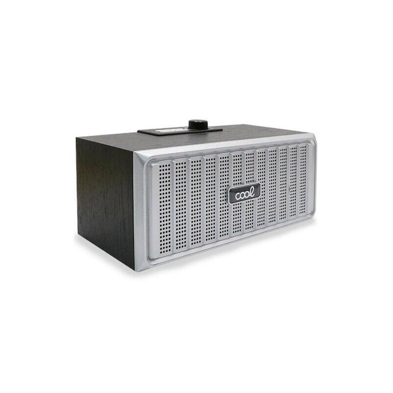 Altavoz Bluetooth Cool Retro 20w Negro-Plata