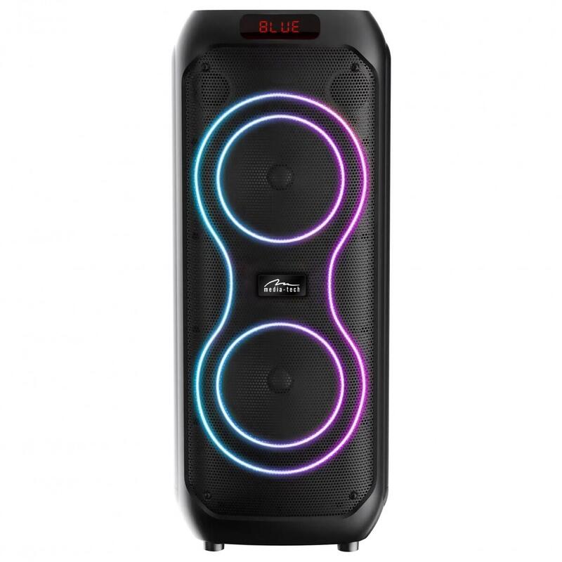 Altavoz Bluetooth Power Audio Max Mt3185 Bluetooth 5.3+Edr/Tws/Mp3/Microsd/Usb/Aux/Karaoke/Usb-C/Rms 120w/Pmpo 1400w
