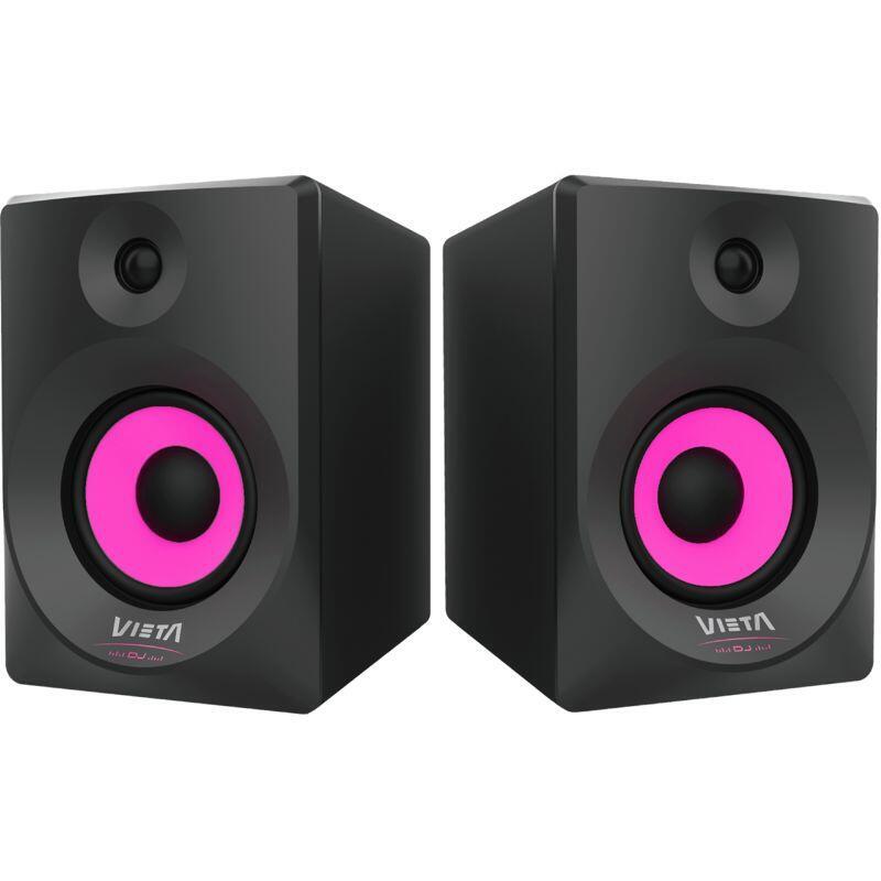 Altavoz Estéreo Vieta Pro Eclipse 50w Bluetooth Amplificador Clase D Rango De Frecuencia De 40 20000 Hz Conectividad Ac Negro
