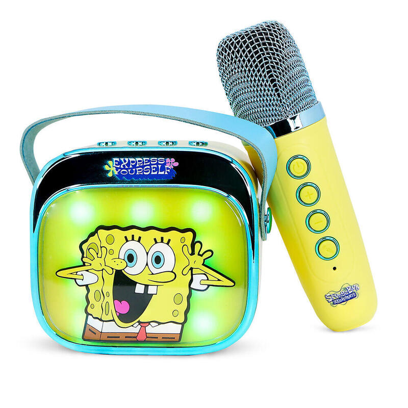 Altavoz Y Micro Karaoke Led Bob Esponja