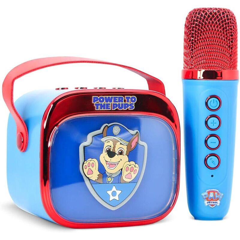 Altavoz Y Micro Karaoke Led Patrulla Canina Paw Patrol