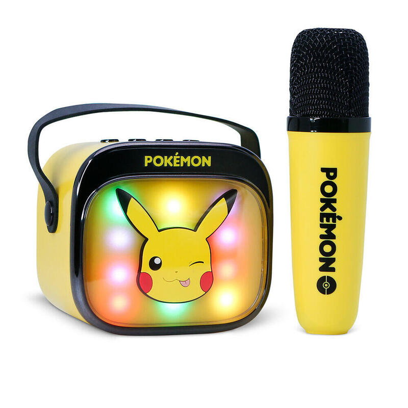 Altavoz Y Micro Karaoke Led Pikachu Pokemon