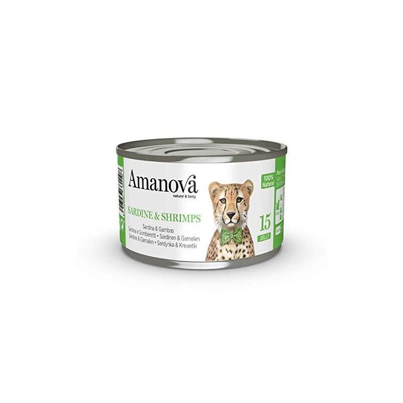 Amanova Cat Sardine&Shrimps W Galaretce Caja 70g