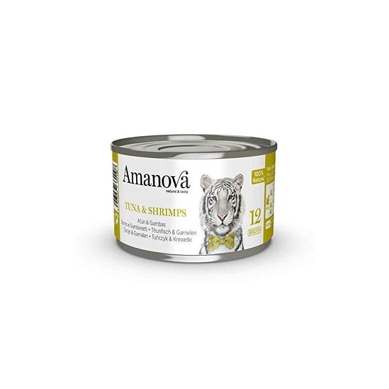 Amanova Cat Tuna & Shrimps W Bulionie Caja 70g