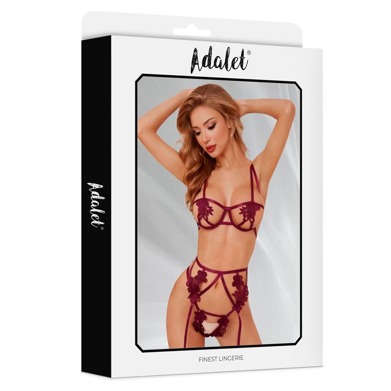 Amber Set De 3 Piezas Rojo Talla (Interno):L/Xl