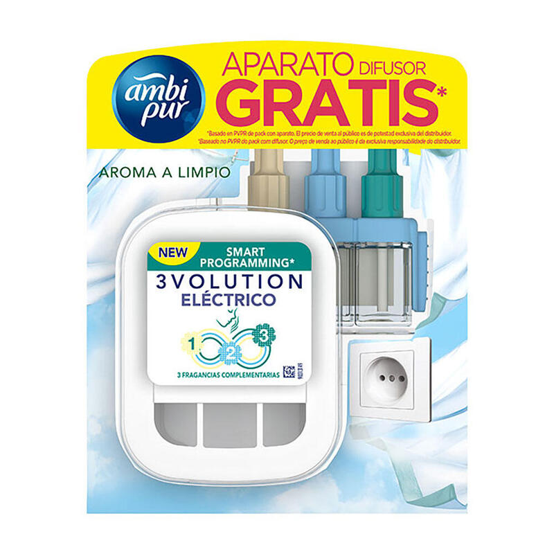 Ambipur Recambio 3evolution Aroma Limpio 21ml