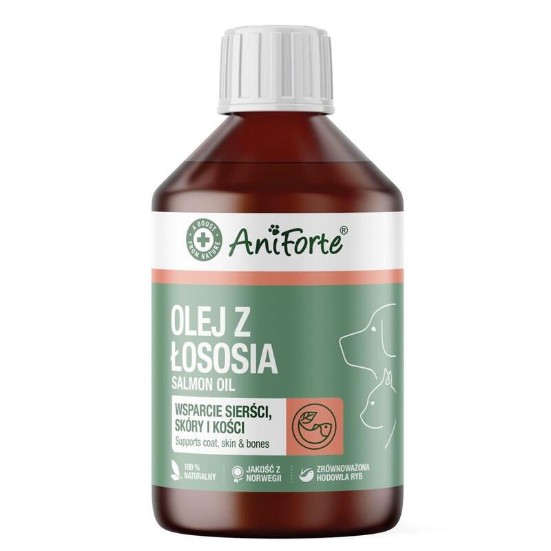 Aniforte Olej Z Lososia  Wsparcie Siersci, Skóry I Kosci Para Perro I Kota 250ml