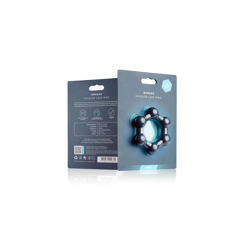 Anillo Hexagonal De Silicona Para El Pene