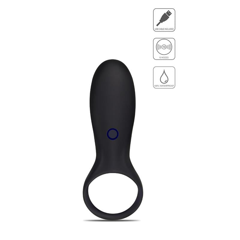 Anillo Para El Pene Ijoy Stamina Ring Usb Negro