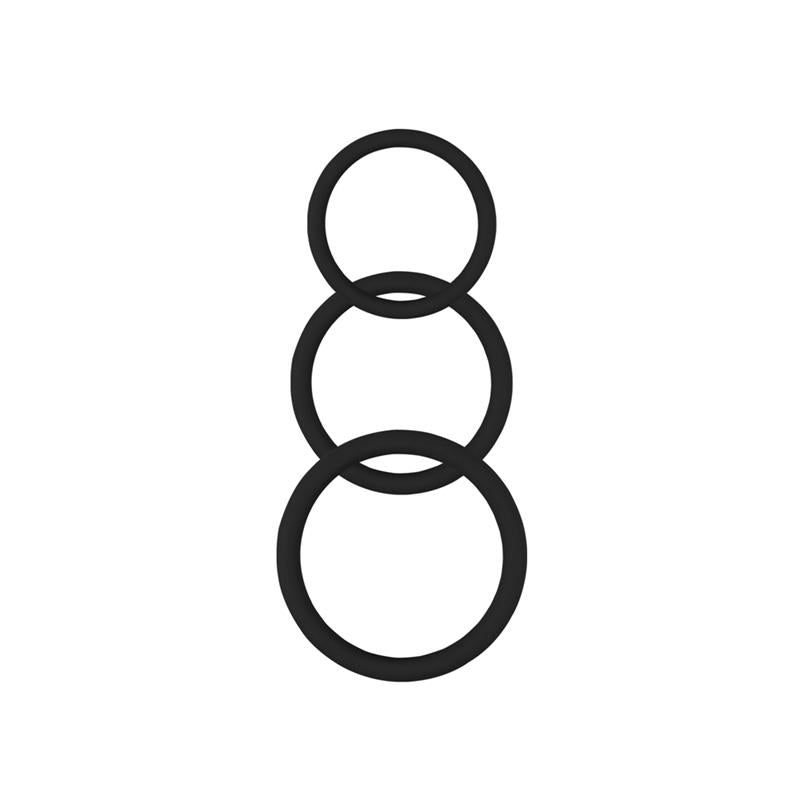 Anillo Para El Pene Magnum Force  Silicona Negro