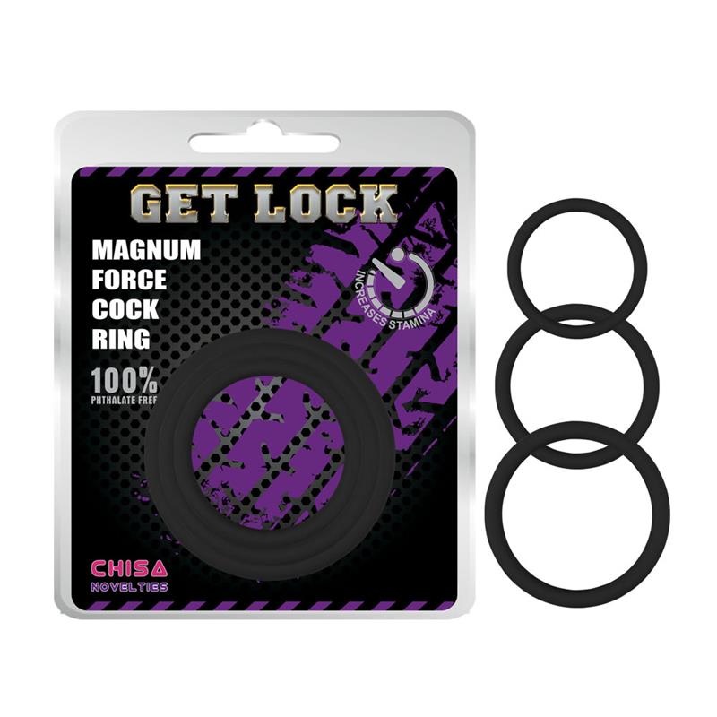 Anillo Para El Pene Magnum Force  Silicona Negro