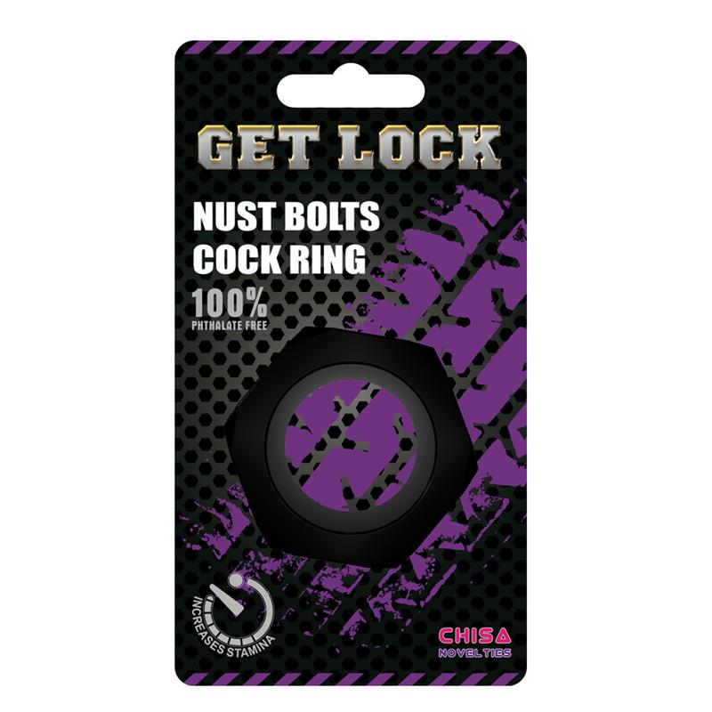 Anillo Para El Pene Nust Bolts  Negro