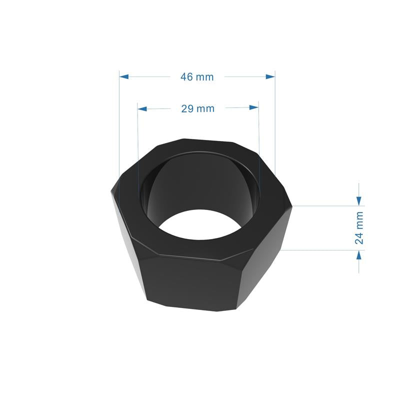 Anillo Para El Pene Nust Bolts  Negro