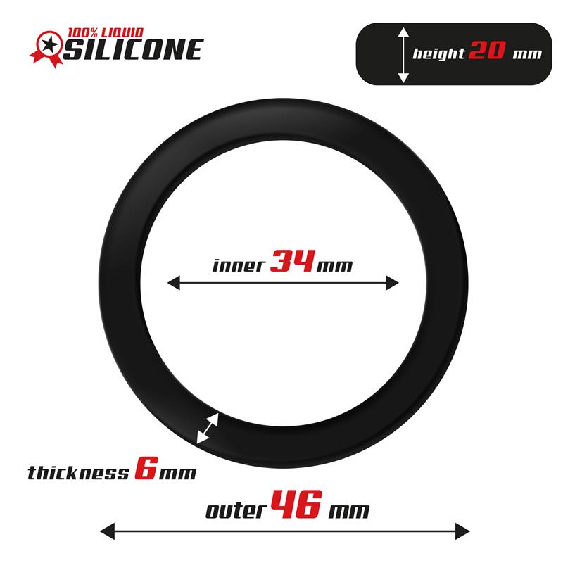 Anillo Para El Pene Silicona Líquida 3.4 Cm