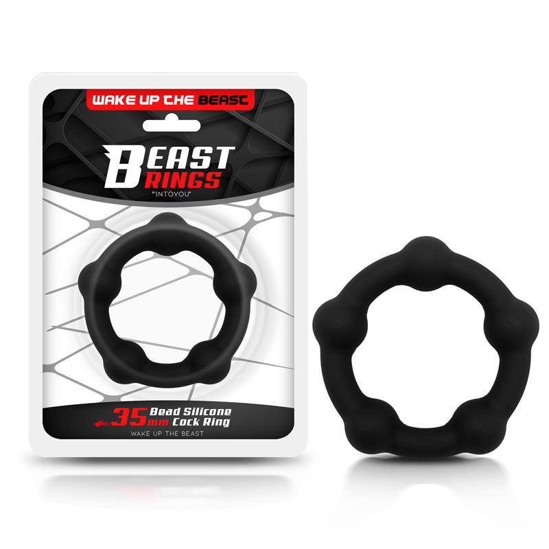 Anillo Para El Pene Silicona Sólida 3.5 Cm Negro