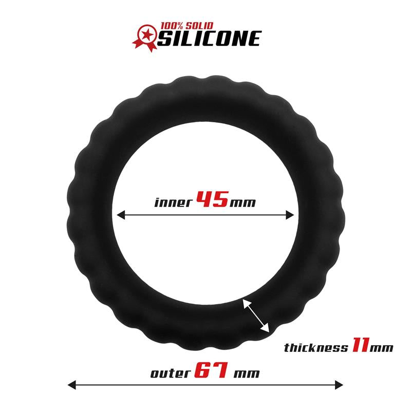 Anillo Para El Pene Silicona Sólida 4.5 Cm
