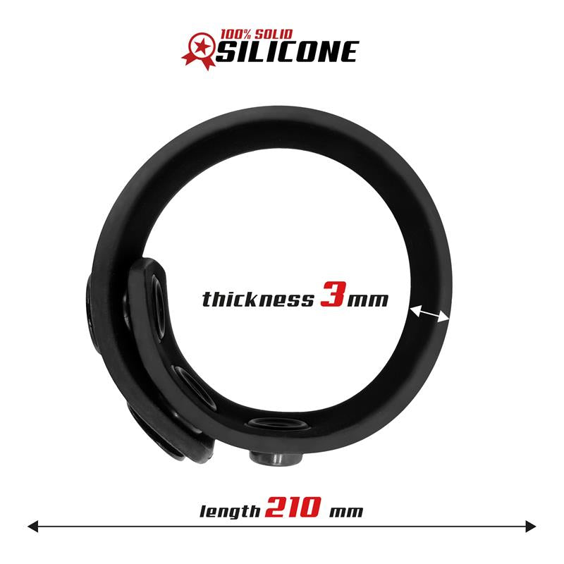 Anillo Pene Ajustable Silicona Sólida 15-21 Cm