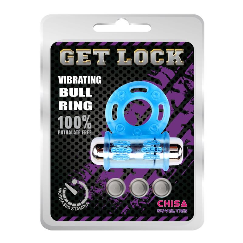 Anillo Vibrador Para El Pene Bull Ring Azul