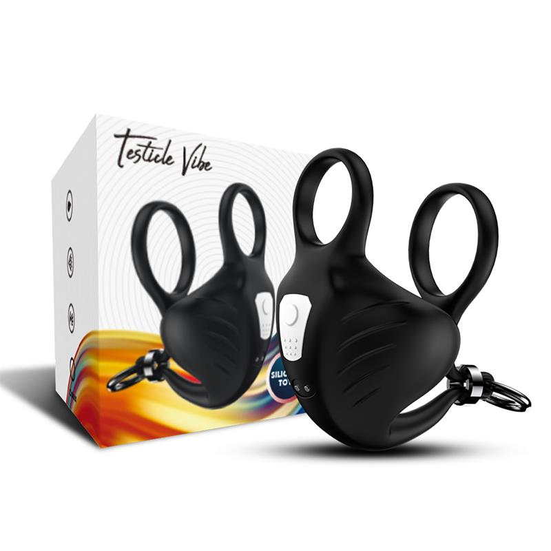 Anillo Vibrador Para Pene Y Testículos Ajustable