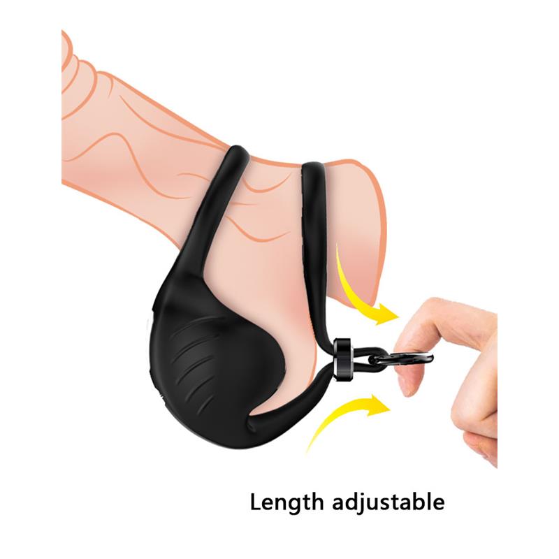 Anillo Vibrador Para Pene Y Testículos Ajustable