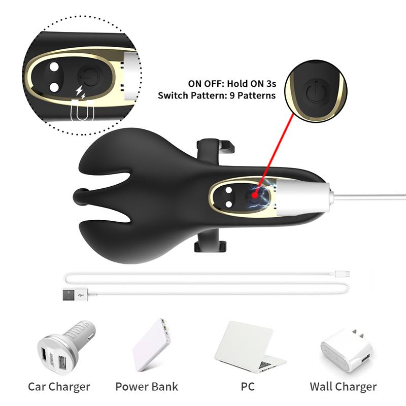 Anillo Vibrador Para Pene Y Testículos Ajustable