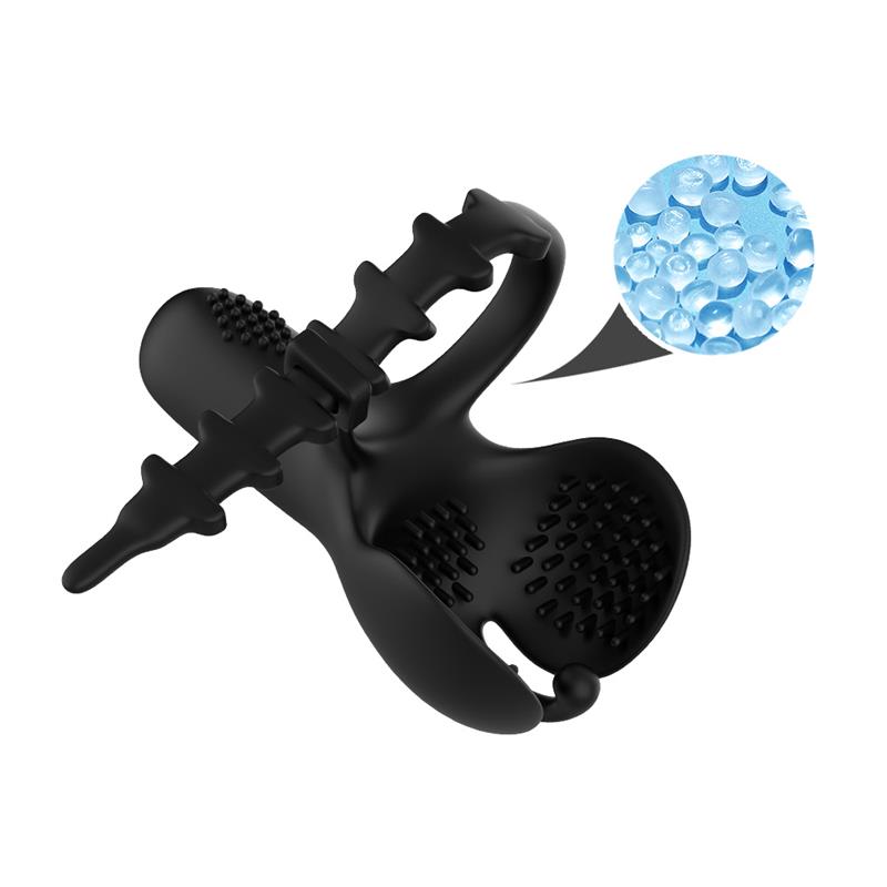 Anillo Vibrador Para Pene Y Testículos Ajustable