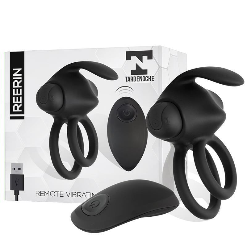 Anillo Vibrador  Reerin Usb Dual Control Remoto Usb Silicona