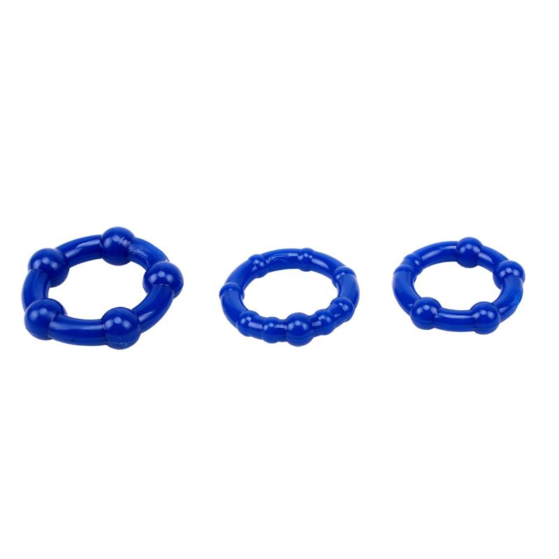 Anillos Para El Pene Beaded Azul