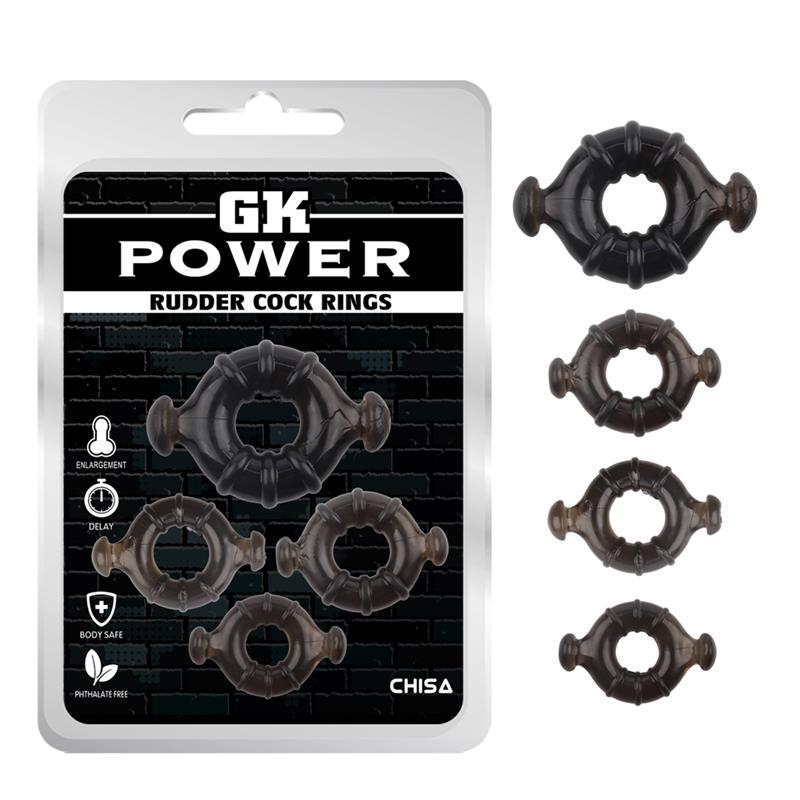 Anillos Para El Pene Rudder Negro