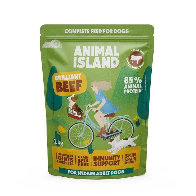 Animal Island Beef - Alimento Seco Para Perros - 1kg