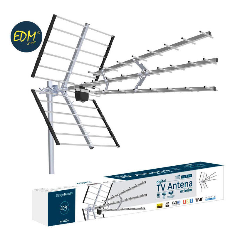 Antena Uhf Tv Edm 470-694 Mhz Profesional