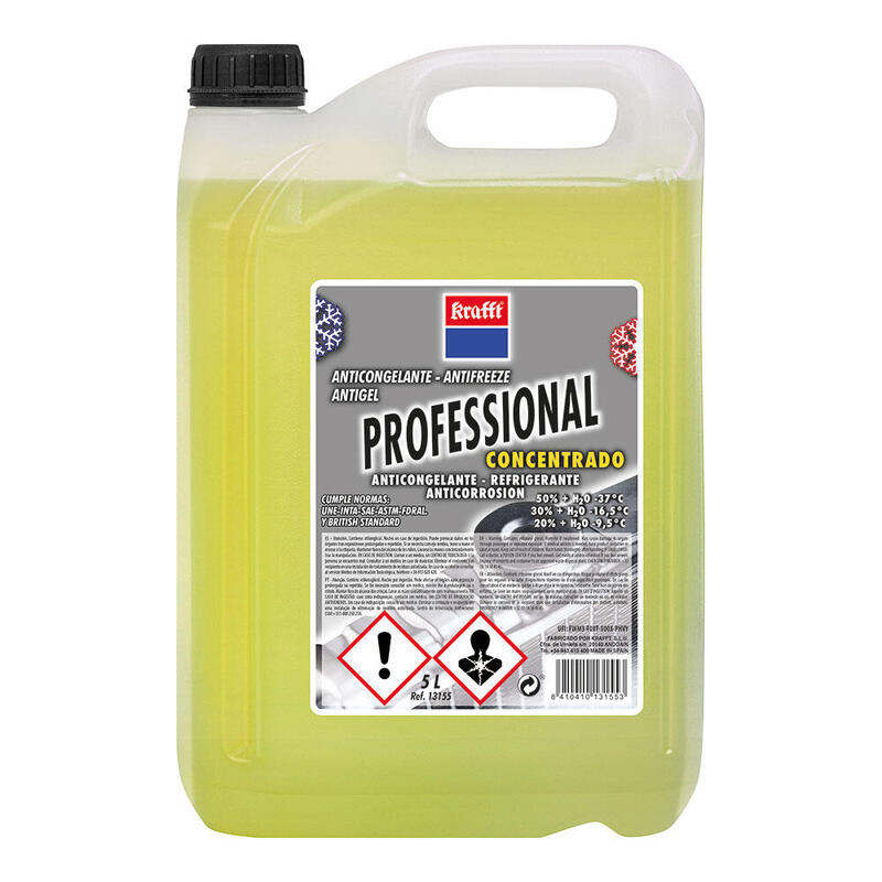 Anticongelante Concentrado Prof 5l. Krafft