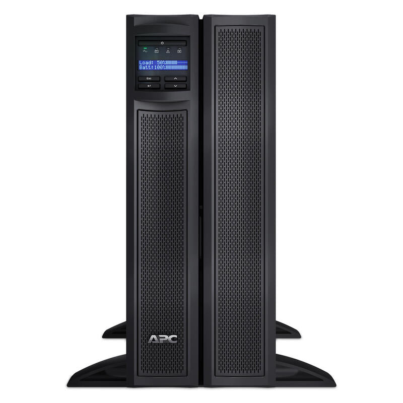 Apc Smart-Ups X 3000 Rack/Tower Lcd Ups (Montaje En Rack / Externo) Ca 230 V 2700 Vatios 3000 Va Ethernet 10/100 Rs-232 Usb Conectores De Salida: 12 4u Negro Con Apc Ups Network Management Card Ap9631 Extensión De Garantía Disponible W