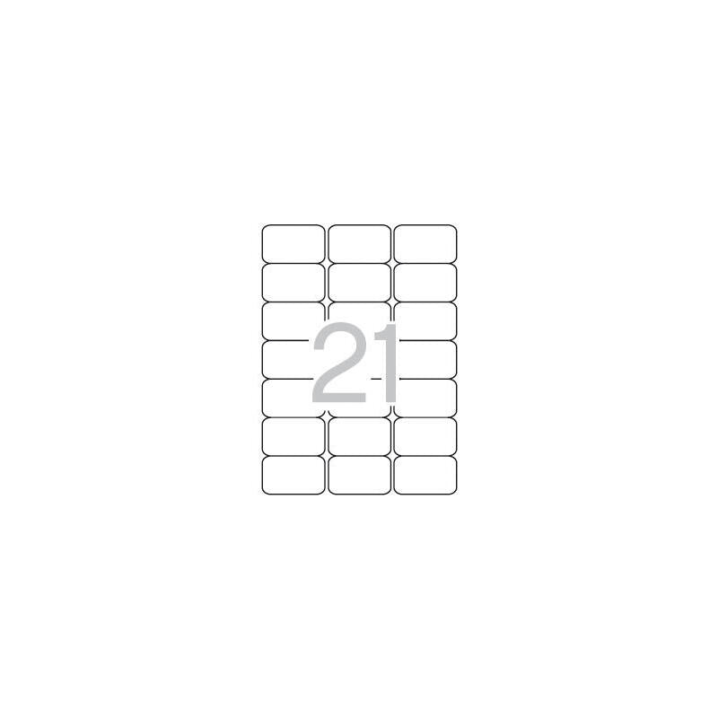 Apli Etiquetas Adhesivas 63,5x38,1mm Inkjet/Láser C/Romos 21 X 25h Blanco