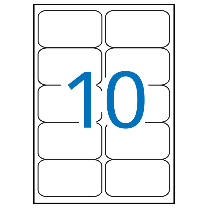 Apli Etiquetas Blancas Calidad Foto 99.1 X 57.0mm 10 Hojas