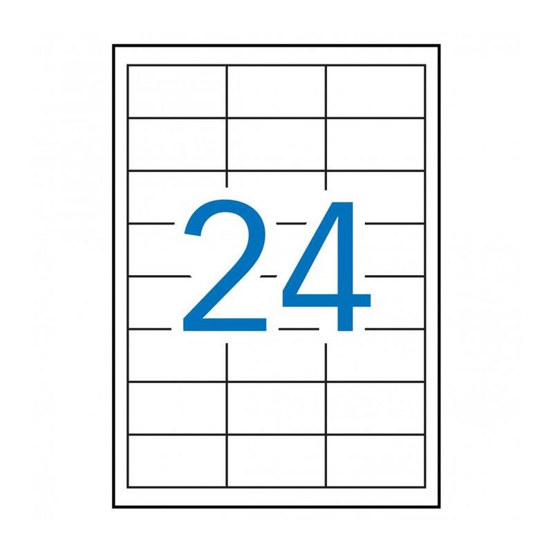 Apli Etiquetas Permanentes Blancas  64.6 X 33.8 Mm - 100 Hojas - Resistentes Intemperie