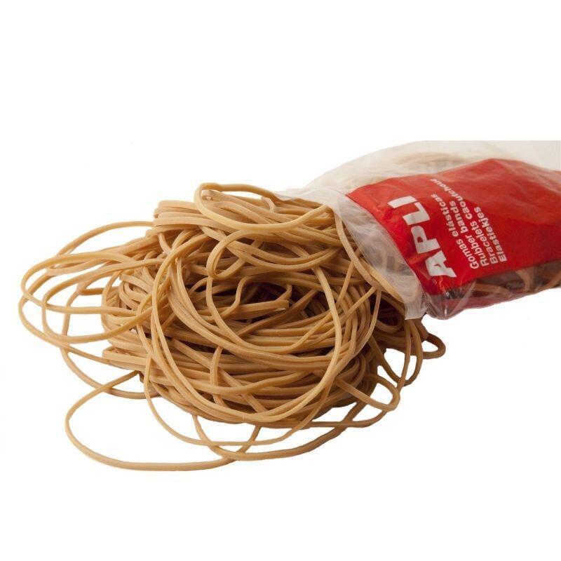 Apli Goma Elástica Marrón Caucho 80x5mm 100 Gr.