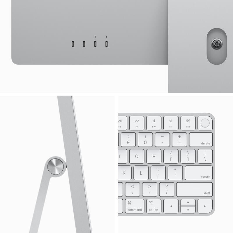 Apple Imac 59,62 Cm 24" M3 2023, Sistema Mac Plateado, Macos, Alemán Mqrj3d/A