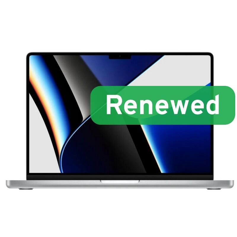 Apple Renewed  Grade B  Macbook Pro 14 A2442  14  M1 Pro 10-Core Cpu  32gb  14-Core Gpu  1 Tb  Silver  Us-Ru Backlit