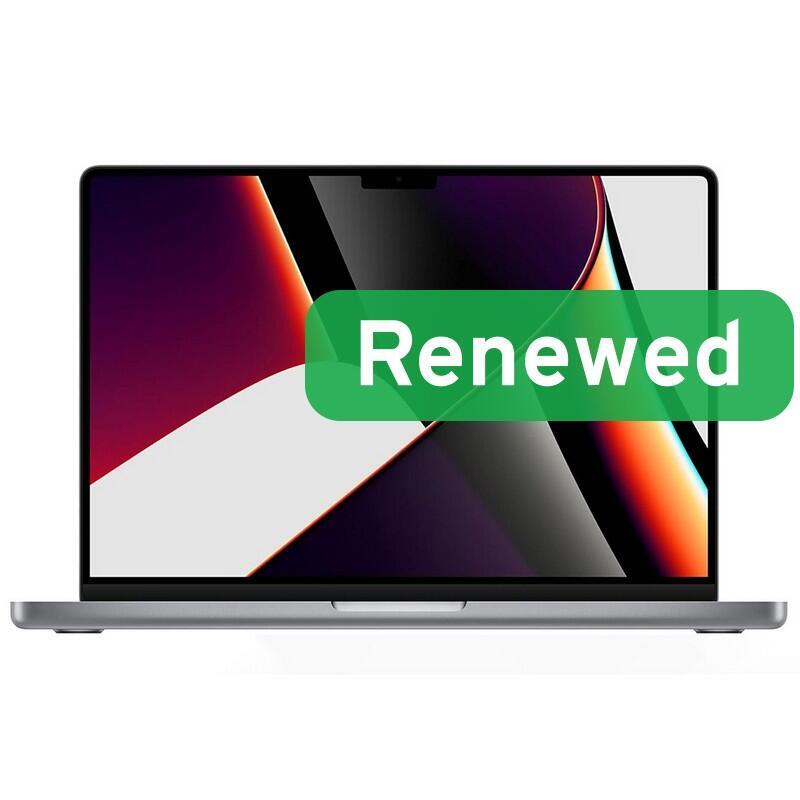 Apple Renewed  Grade C  Macbook Pro 14 A2442  14  M1 Pro 10-Core Cpu  16gb  16-Core Gpu  1 Tb  Space Gray  Us-Ru Backlit