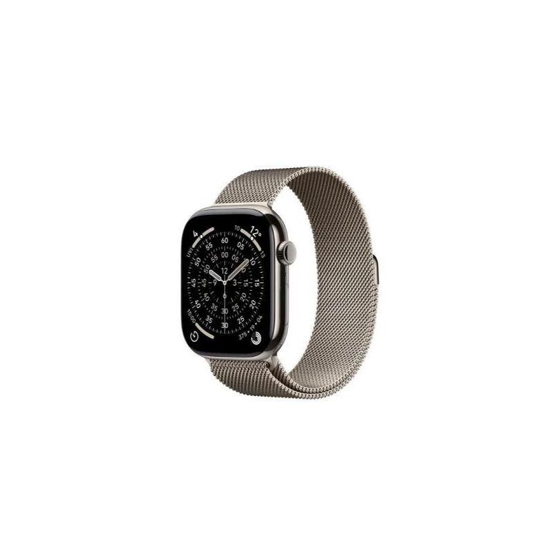 Apple Watch S11 Titan Natur Cellular 46mm (Milanaise Armband Natur) M L