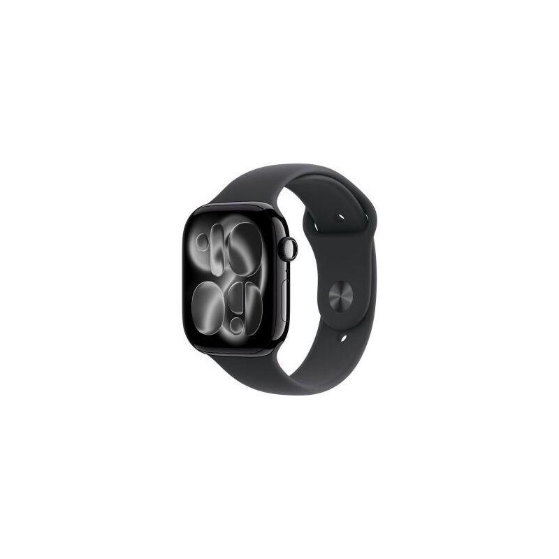Apple Watch Series 11 (2025) Gps 46mm Jet Black Alu Case, Black Sport Band S/M Eu Meuw4