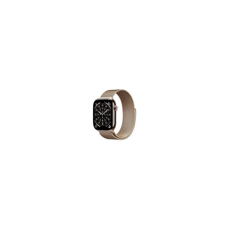 Apple Watch Series 11 Gps + Cellular 46mm Gold Aluminiun Case With Gold Milanese Loop S/M Mfd74