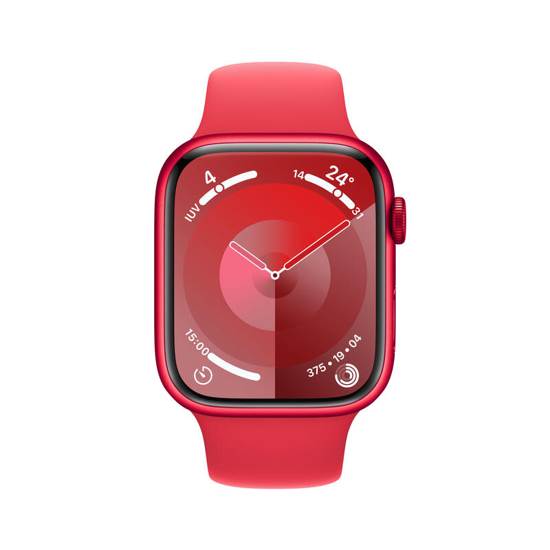 Apple Watch Series 9 45 Mm Digital 396 X 484 Pixeles Pantalla Táctil 4g Rojo Wifi Gps [Satélite]