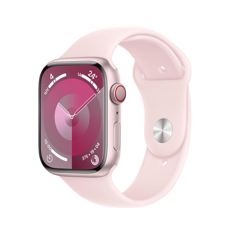 Apple Watch Series 9 45 Mm Digital 396 X 484 Pixeles Pantalla Táctil 4g Rosa Wifi Gps [Satélite]