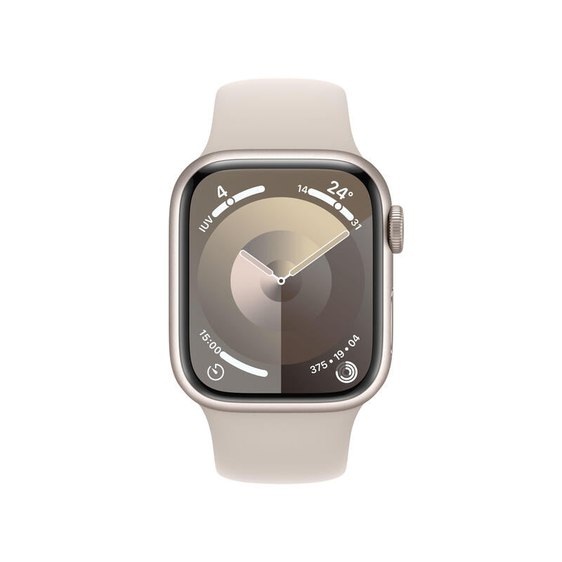 Apple Watch Series 9 Gps Cellular 41mm Caja De Aluminio Blanco Estrella Correa Deportiva Blanco Estrella S M