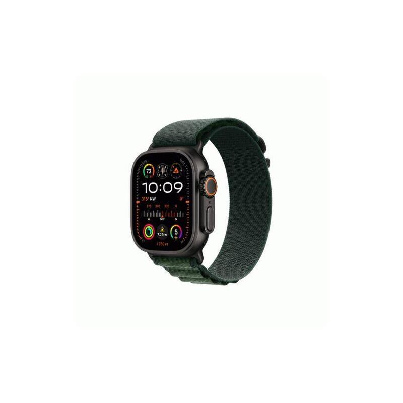 Apple Watch Ultra 2 Gps + Cellular 49mm Titanium Black Case With Dark Green Alpine Loop Large Eu Mx4t3