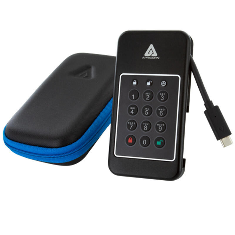 Apricorn Aegis Nvx 2 Tb Usb Tipo C 3.2 Gen 1 (3.1 Gen 1) Negro
