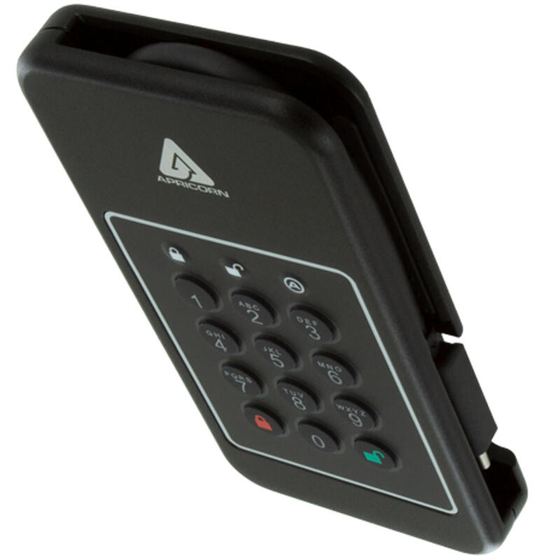 Apricorn Aegis Nvx 2 Tb Usb Tipo C 3.2 Gen 1 (3.1 Gen 1) Negro